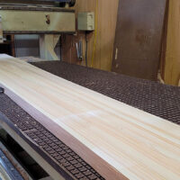 桧一枚板カウンター