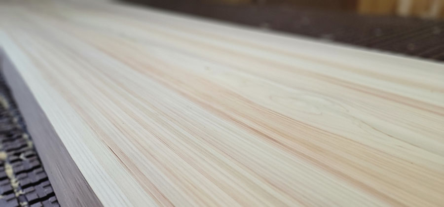 桧一枚板カウンター