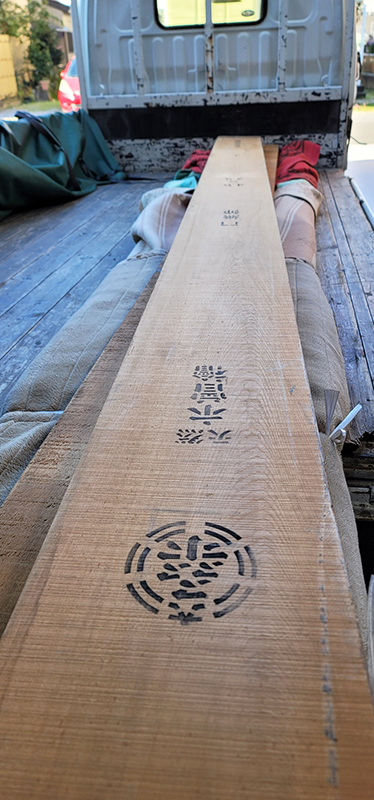 木曾桧一枚板カウンター