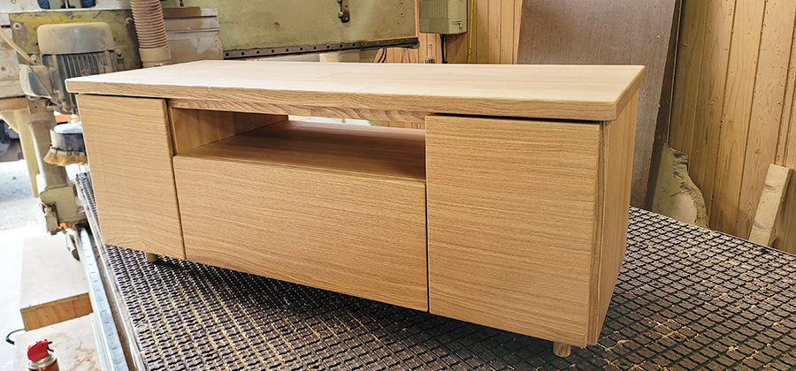 タモ一枚板テレビ台