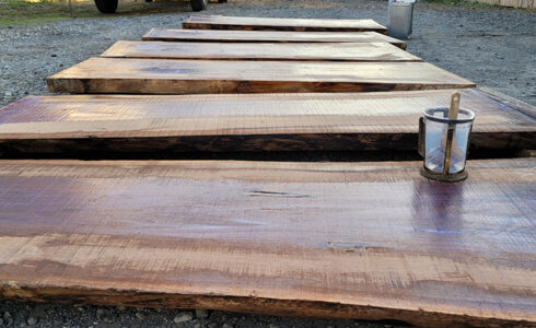 一枚板のお手入れ