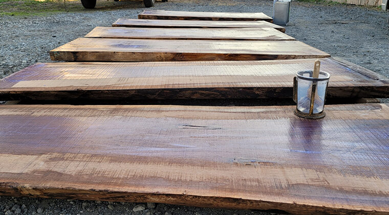 一枚板のお手入れ