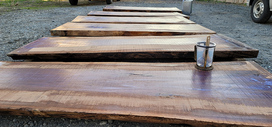 一枚板のお手入れ