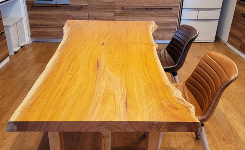 欅一枚板ダイニングテーブル