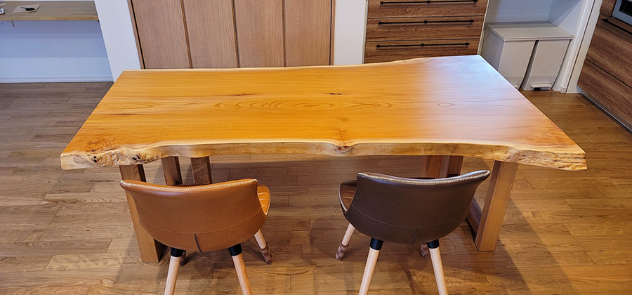 無垢一枚板ダイニングテーブル