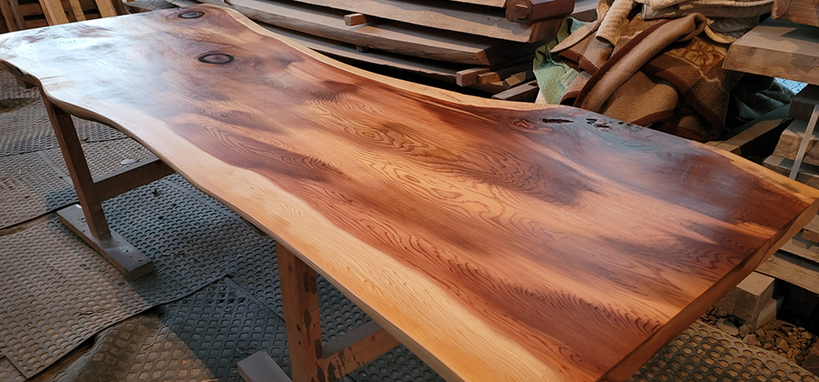 杉一枚板テーブル