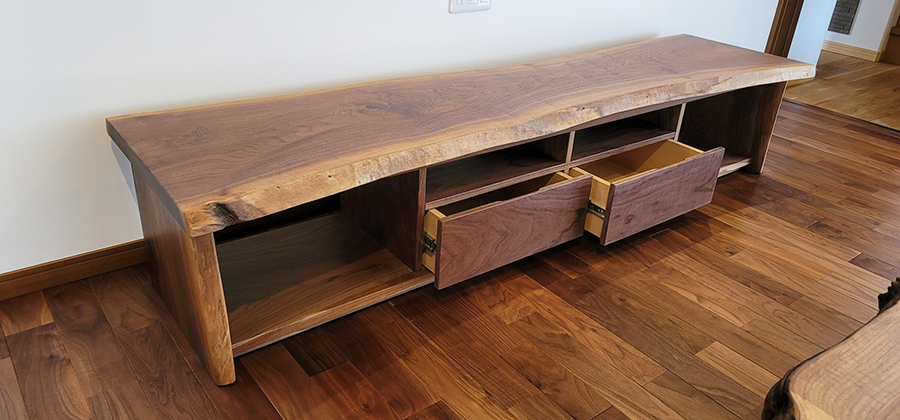無垢一枚板テレビ台