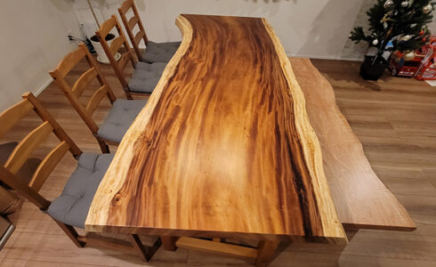 モンキーポット一枚板テーブル天板