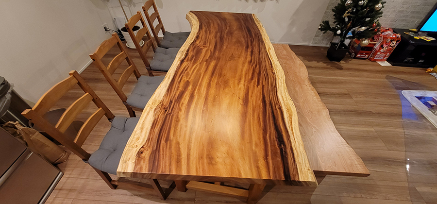 モンキーポット一枚板テーブル天板