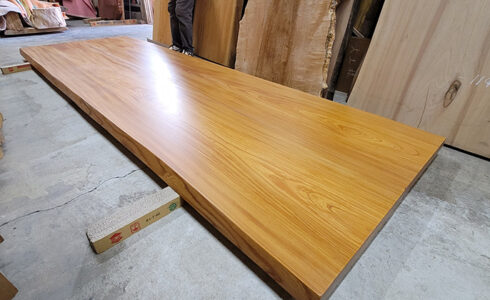 ケヤキ無垢一枚板会議テーブル