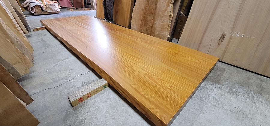 ケヤキ無垢一枚板会議テーブル