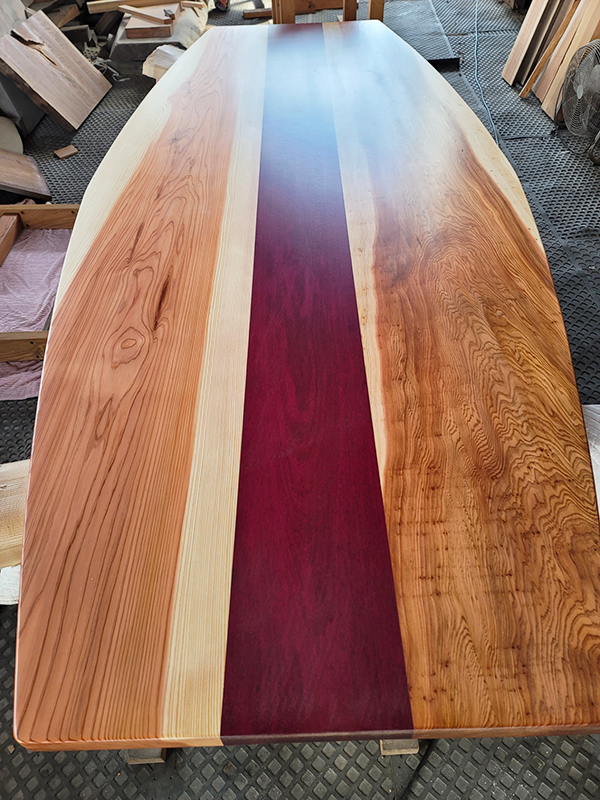 無垢一枚板会議テーブル