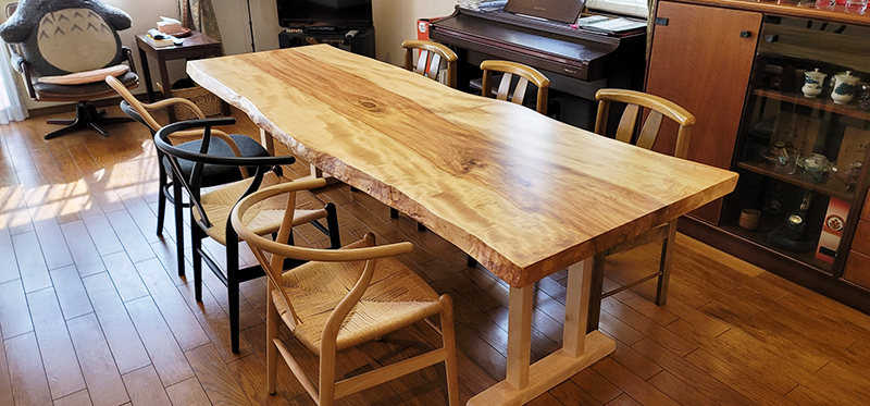 無垢一枚板ダイニングテーブル