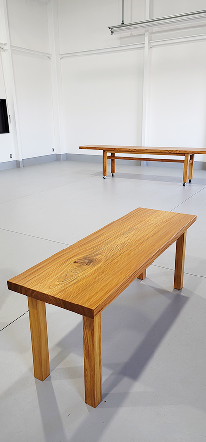 ケヤキ無垢一枚板テーブル