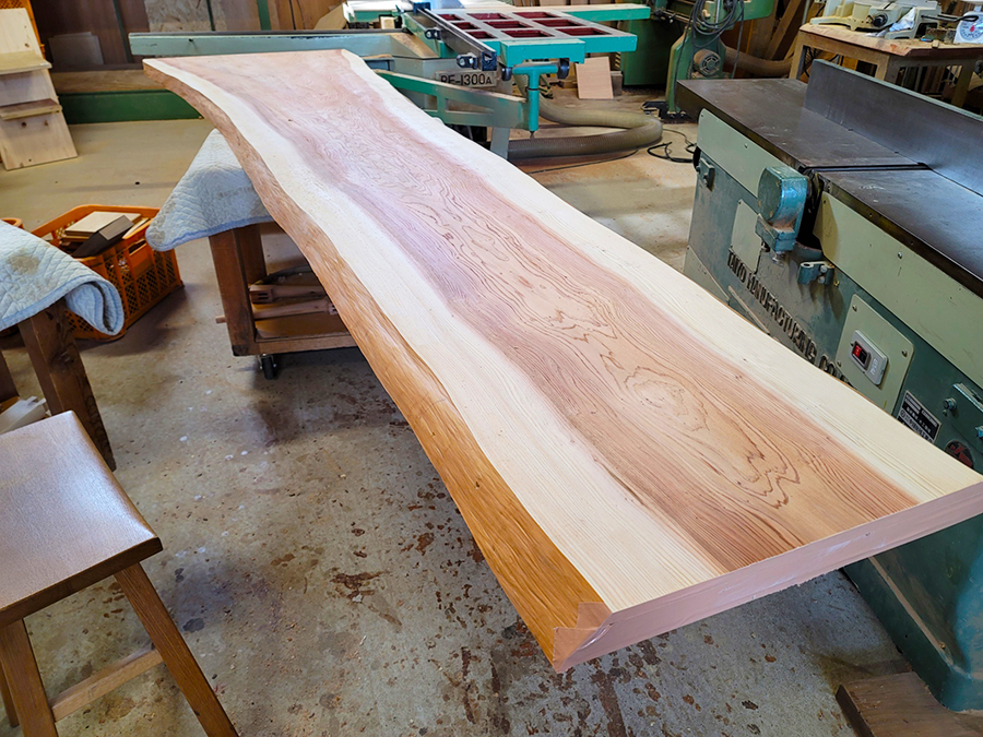 杉一枚板会議テーブル天板