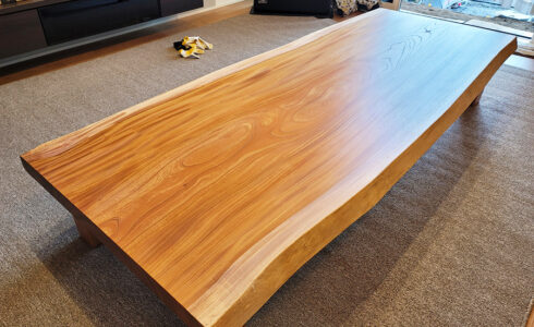 ケヤキ一枚板座卓販売
