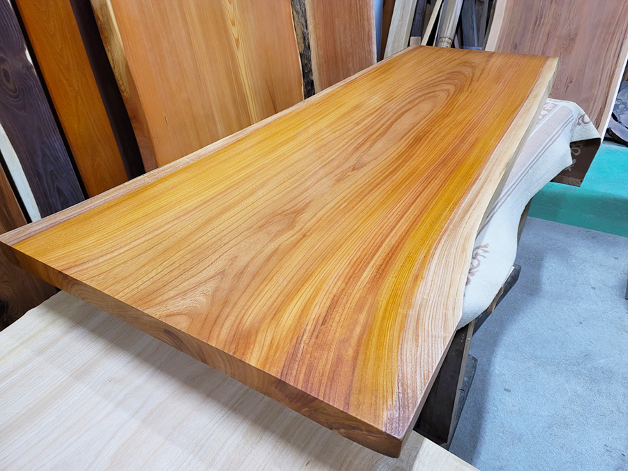 ケヤキ一枚板テーブル天板