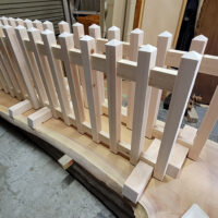 木の車止め ヒノキ材