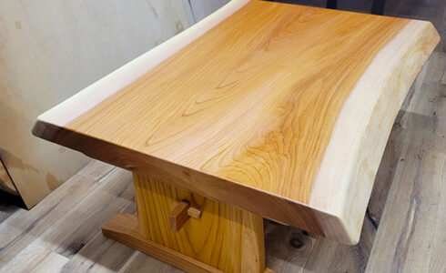 ケヤキ一枚板座卓