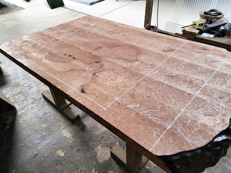 一枚板テーブルリメイク