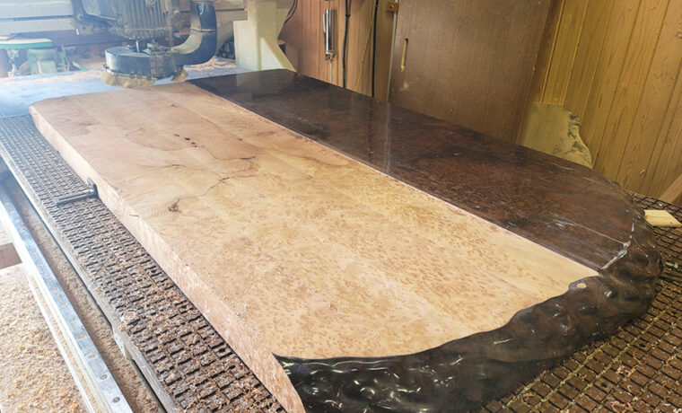 お持ち込み一枚板の加工