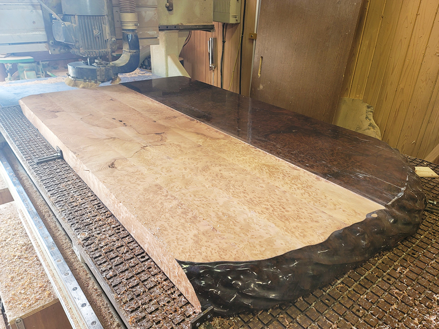 お持ち込み一枚板の加工