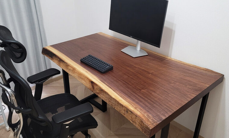 一枚板ワークデスク販売