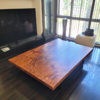 一枚板座卓のリメイク