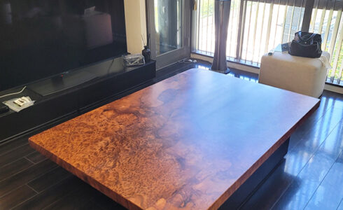 一枚板座卓のリメイク