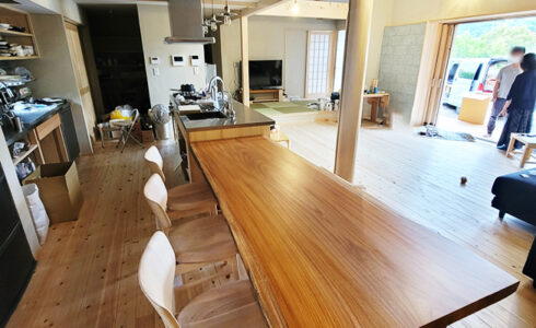 無垢一枚板ダイニングテーブル