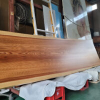 杉の木一枚板看板製作