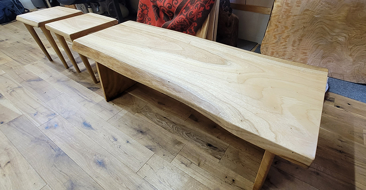 クスノキ一枚板ベンチ