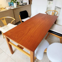 ケヤキ無垢一枚板テーブル