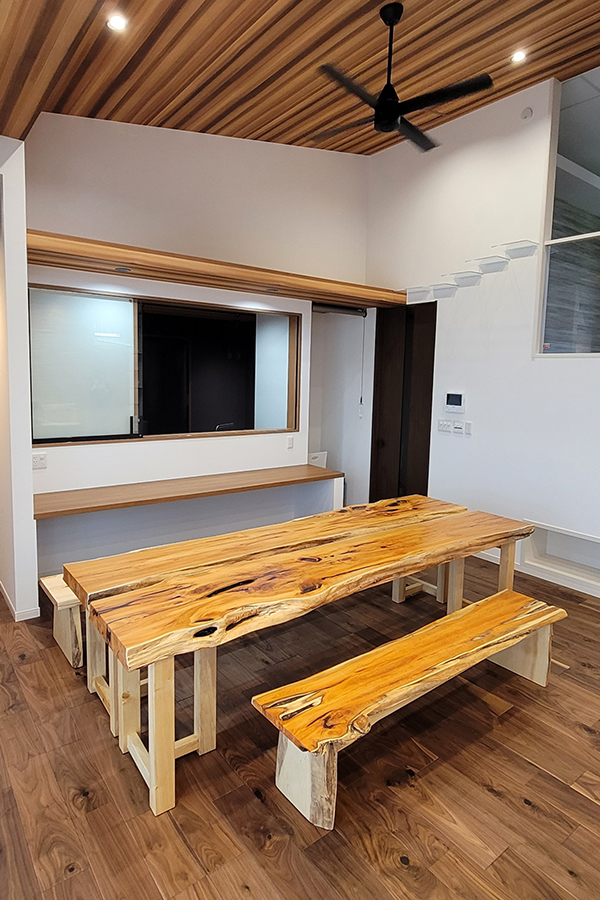 無垢一枚板持ち込みテーブル加工