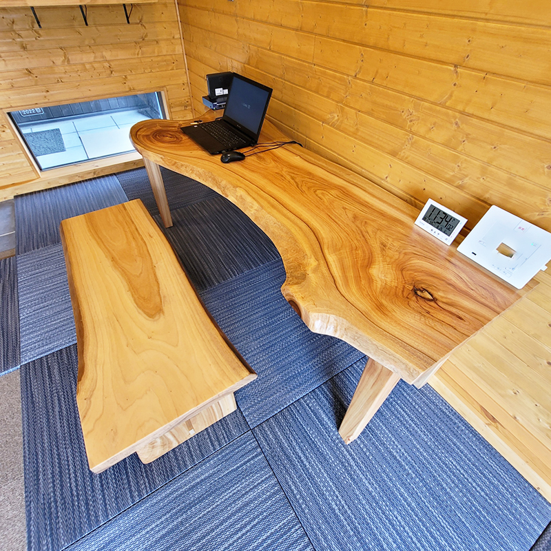木一枚板ワークデスク