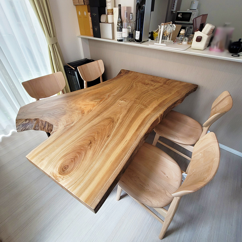 変形一枚板テーブル天板