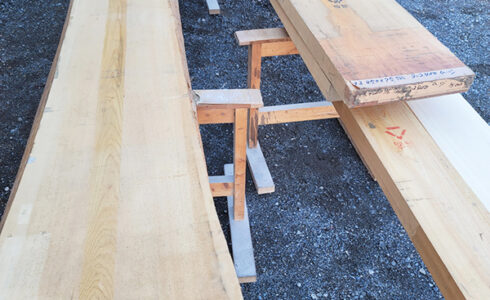 ヒノキ一枚板カウンター