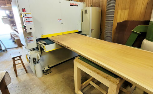 ワイドベルトサンダー導入