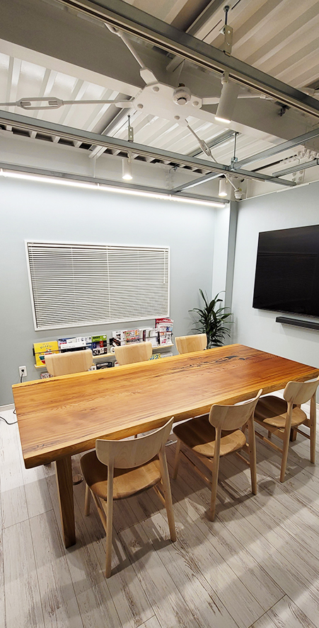 屋久杉一枚板会議テーブル