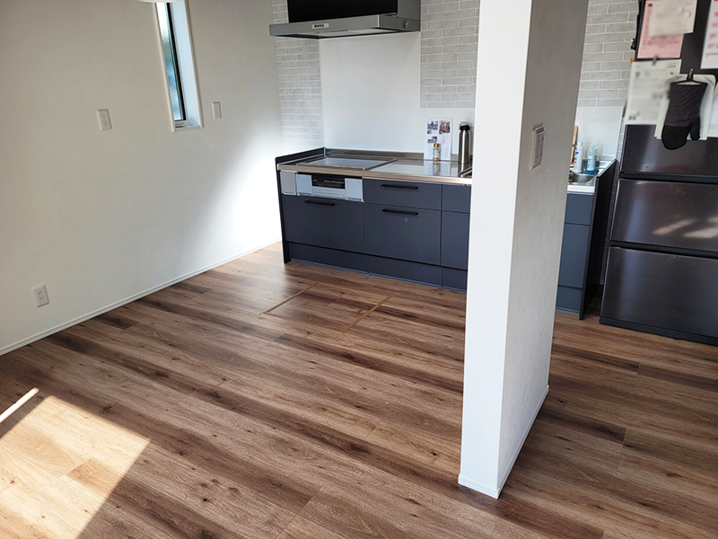 一枚板カウンター設置場所