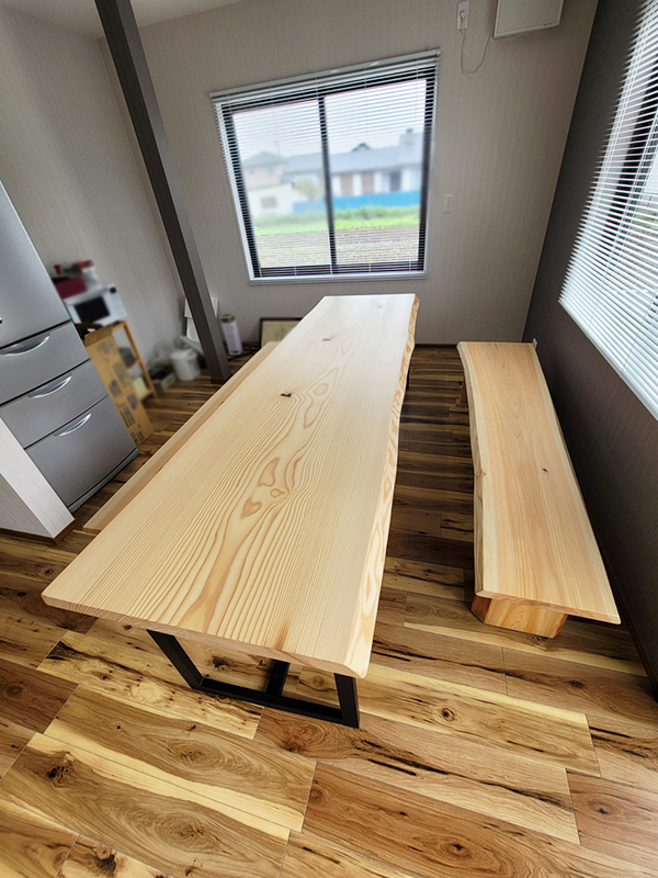 無垢一枚板会議テーブル