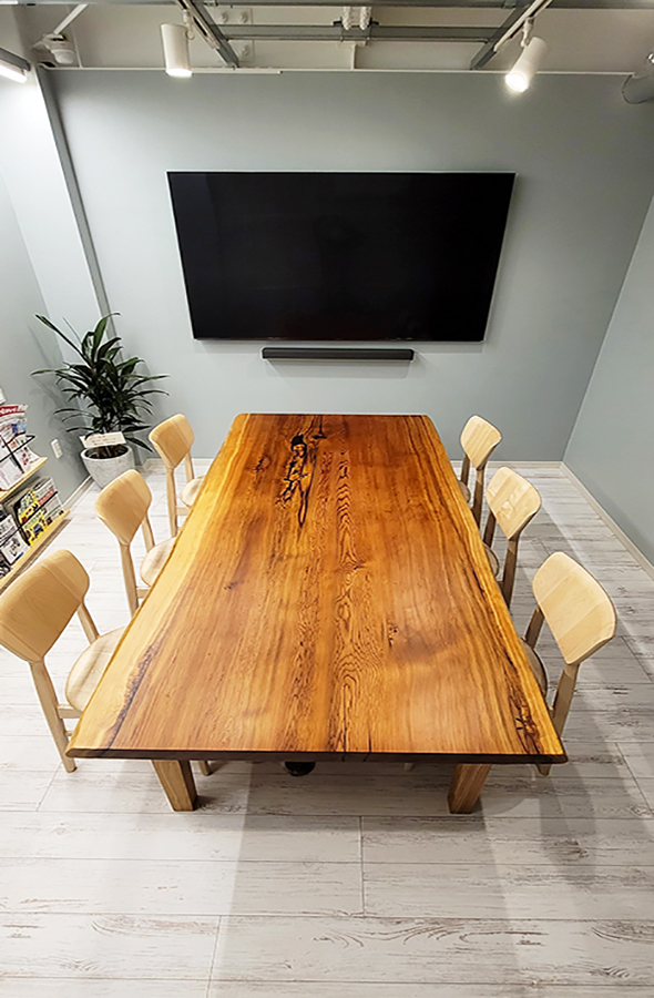 屋久杉一枚板会議テーブル