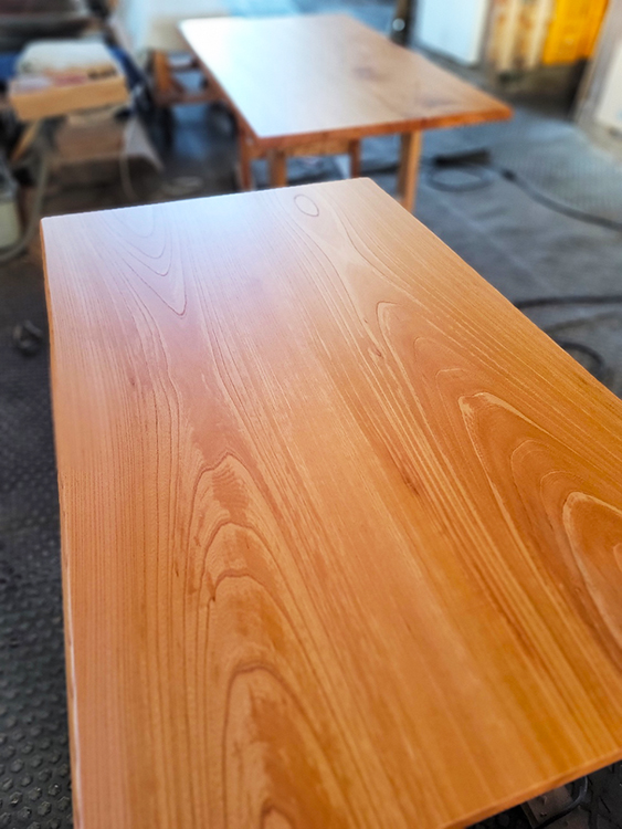 ケヤキテーブル天板