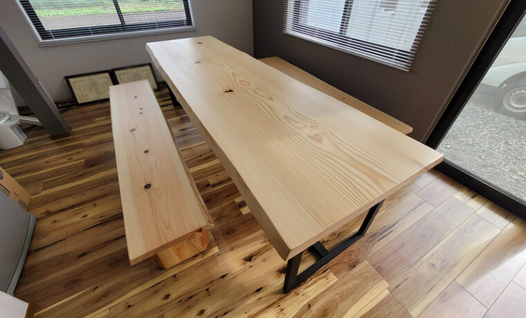 もみの木一枚板会議テーブル