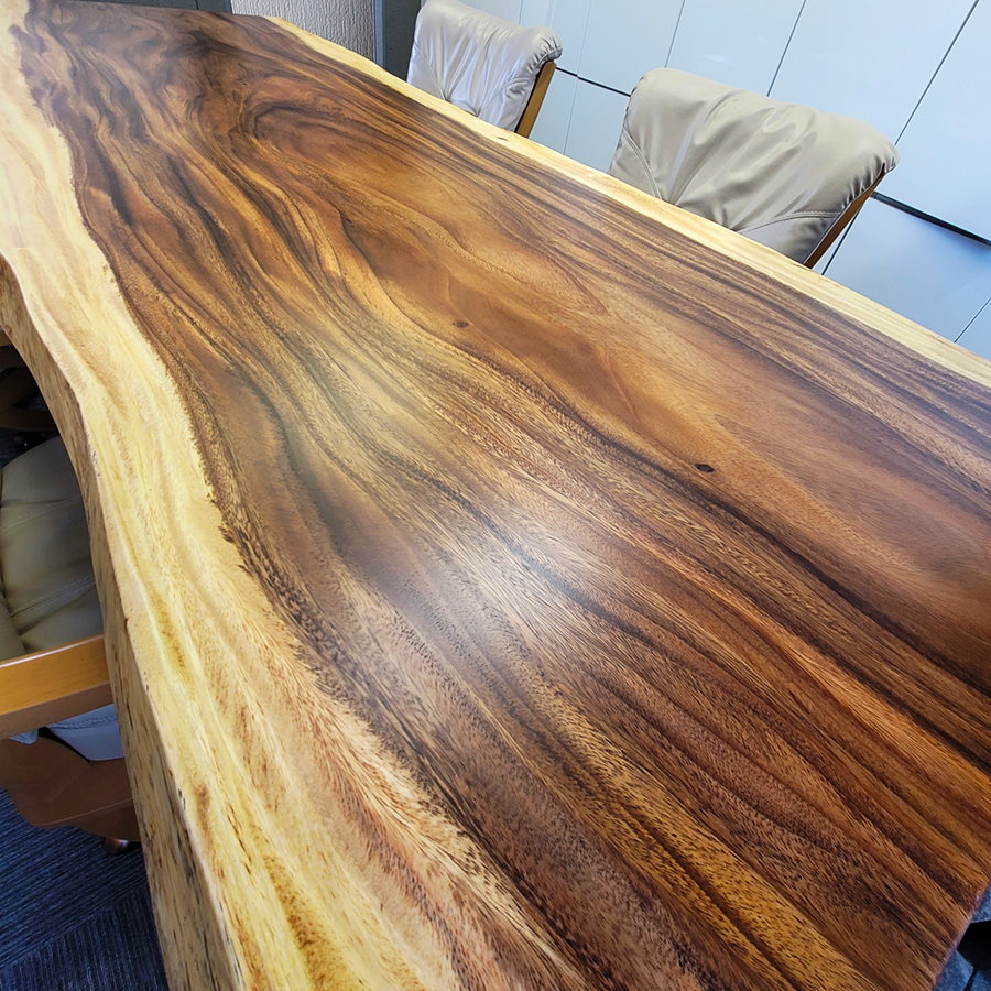 モンキーポット一枚板会議テーブル