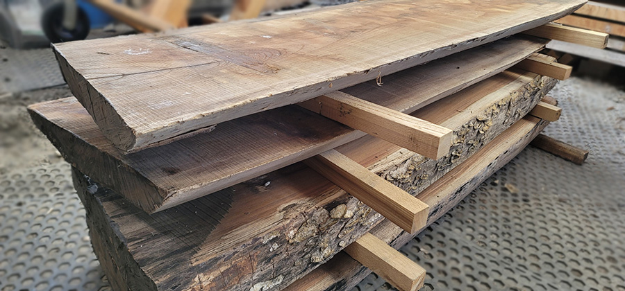 ケヤキ無垢一枚板二枚接ぎ