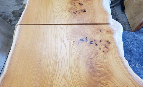 ケヤキ一枚板テーブル