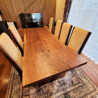 一枚板テーブル納品