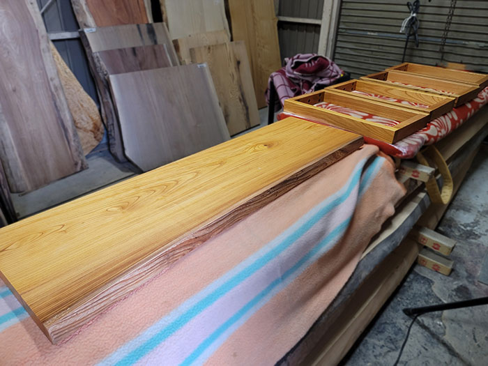 一枚板ワークテーブル