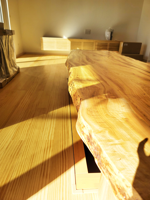 一枚板テーブル掘りごたつ